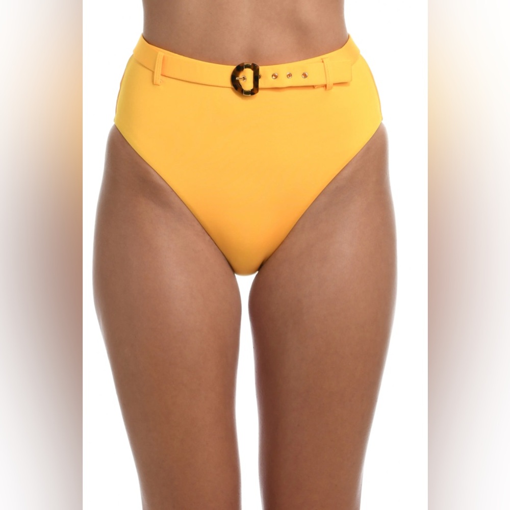 NWT Sunshine 79 Size 6 High-Waisted Bikini Bottom with‎ Belt Sunshine